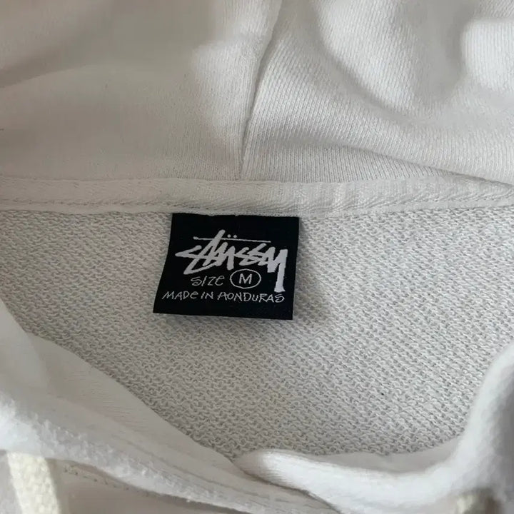 [BUNJANG] Stüssy Dot Stamp Hoodie (White) [M] / 스투시 도트 스탬프 후드티 M