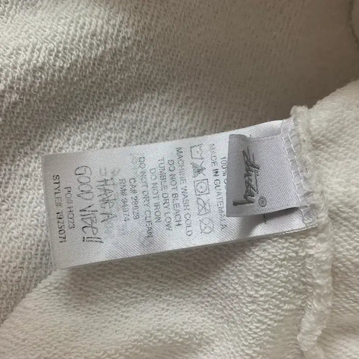 [BUNJANG] Stüssy Dot Stamp Hoodie (White) [M] / 스투시 도트 스탬프 후드티 M