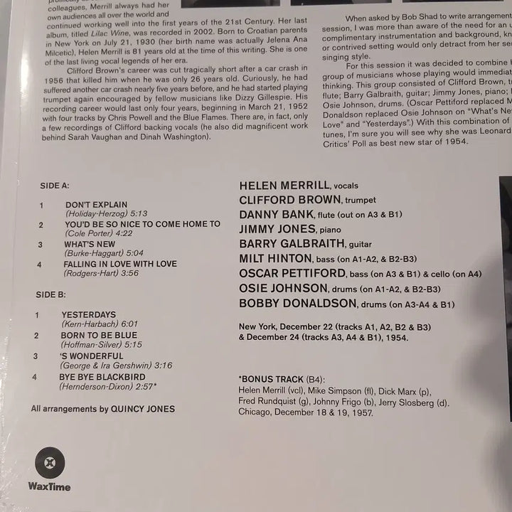 [BUNJANG] [미개봉LP] 헬렌 메릴 Helen Merrill / [미개봉LP] 헬렌 메릴 Helen Merrill