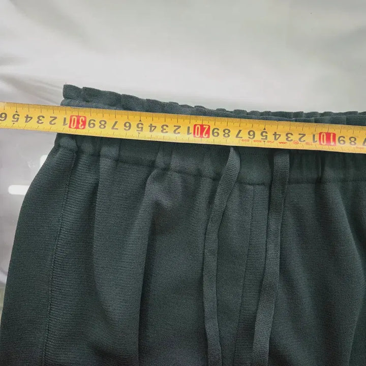 [BUNJANG] System Dark Green Wide Leg Pants / [SYSTEM] 시스템 한섬 다크그린 밴딩 와이드 팬츠 여성 F