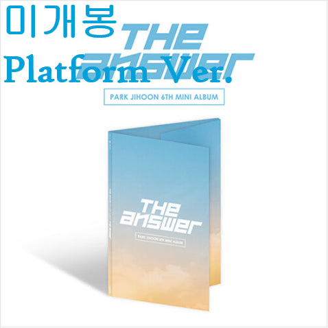 [BUNJANG] Park Ji Hoon The Answer Platform Ver. Sealed / 박지훈 - The Answer [Platform Ver,] (미개봉)