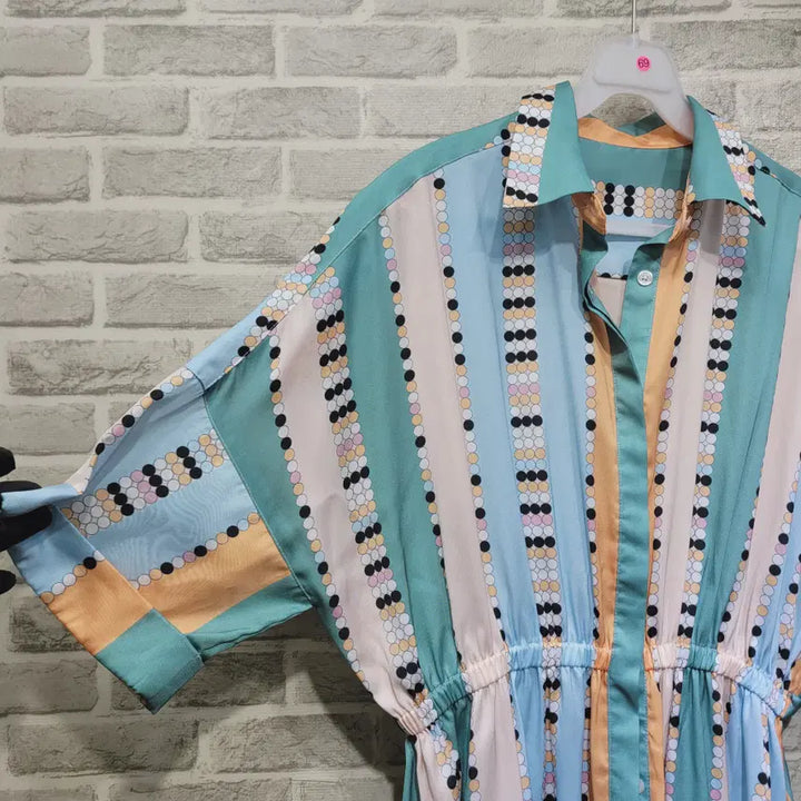 [BUNJANG] Pattern Collar Dress - Size 66 / ㄹ69 패턴 카라 원피스 66