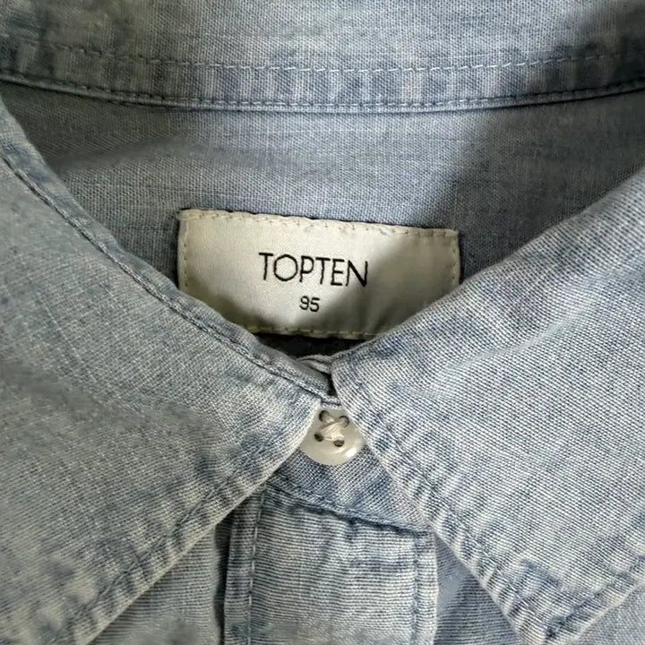 [BUNJANG] Topten Denim Shirt Long Sleeve / 탑텐 데님 셔츠 긴팔