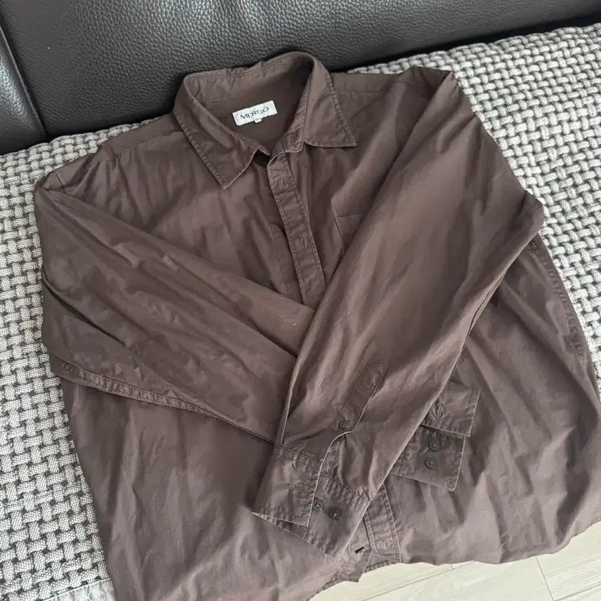 [SOLD OUT] MERGO 브라운 셔츠