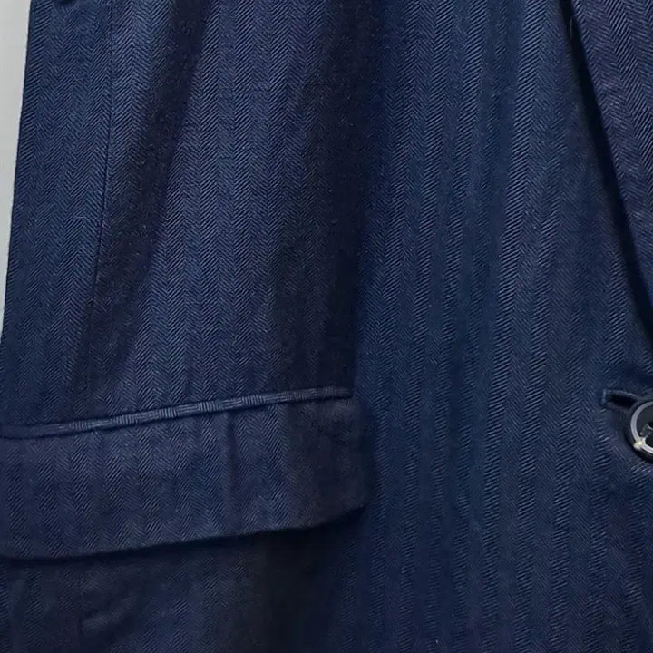 [BUNJANG] Navy Linen Blend Vest / 마 롱 네이비 조끼