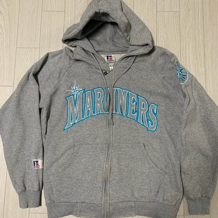 [BUNJANG] Russell Athletic Seattle Mariners Hooded Zip-up / 러셀애슬레틱 시애틀 매리너스 후드집업