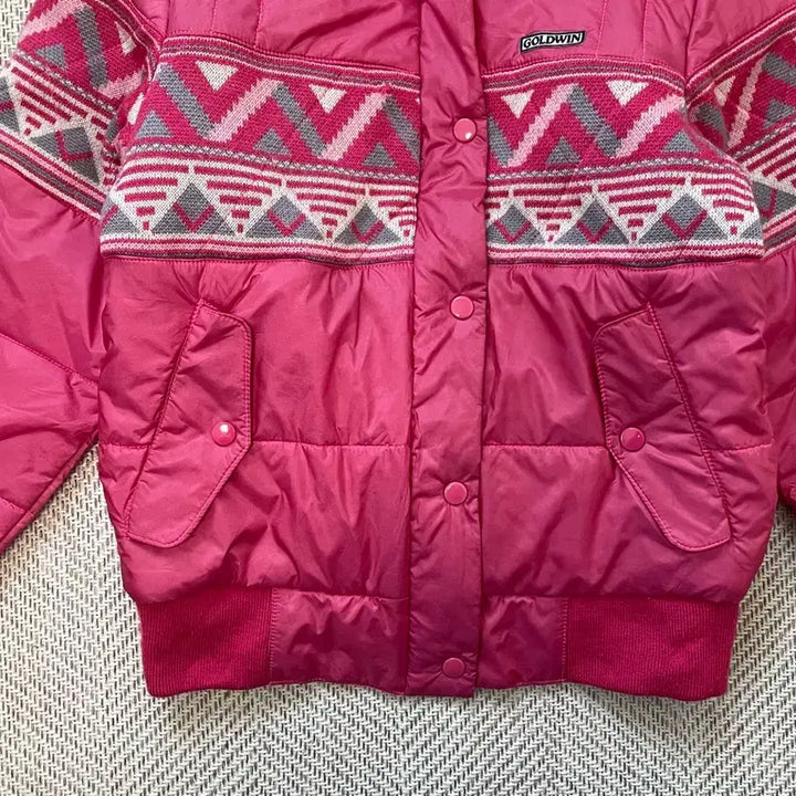 [BUNJANG] Goldwin Nordic Pattern Fur Collar Jacket / 골드윈 노르딕 패턴 퍼카라 자켓