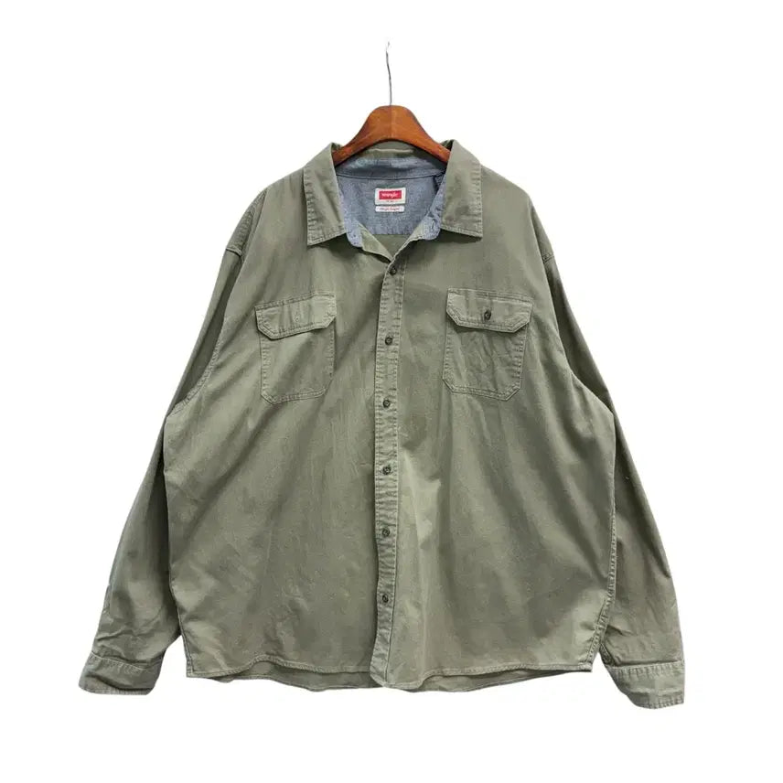 [BUNJANG] Wrangler Khaki Shirt / [XXXL] 랭글러 카키 셔츠