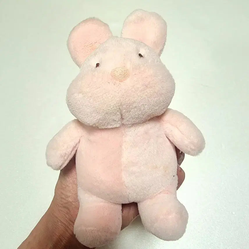 [BUNJANG] Pastel Pink Rabbit Plushie Keyring / 파스텔 분홍 토끼 인형 키링 인형