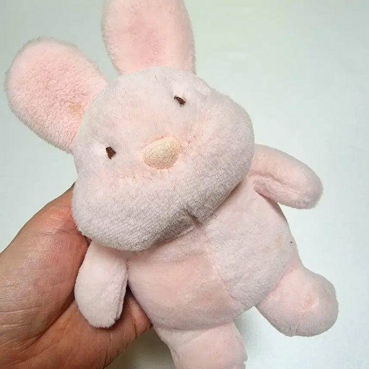 [BUNJANG] Pastel Pink Rabbit Plushie Keyring / 파스텔 분홍 토끼 인형 키링 인형