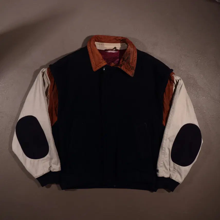 [BUNJANG] Champion Wool Leather Varsity Jacket / 90s 챔피온 울 레더 바시티 자켓 C510