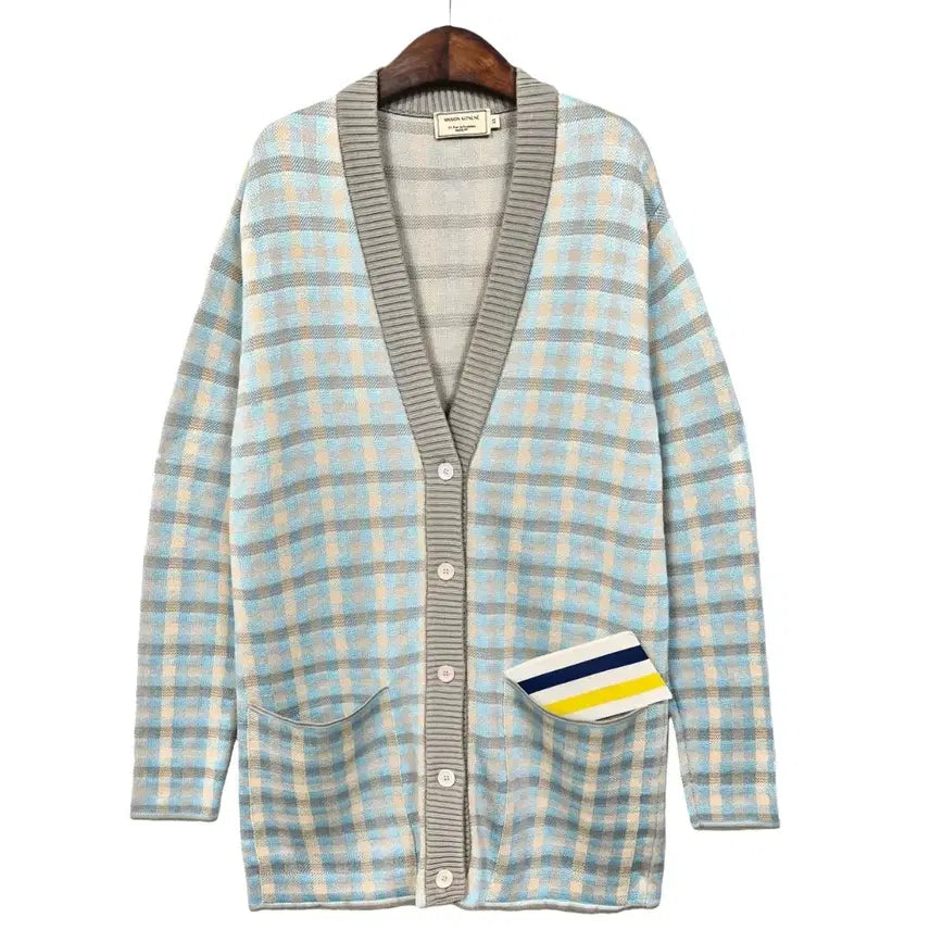 [BUNJANG] Maison Kitsuné Oversized Check Cardigan / 