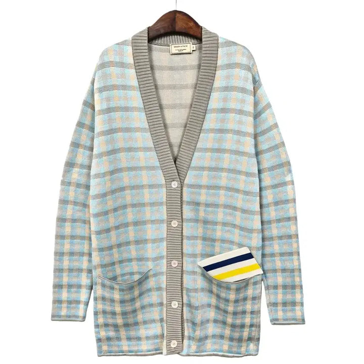 [BUNJANG] Maison Kitsuné Oversized Check Cardigan / 