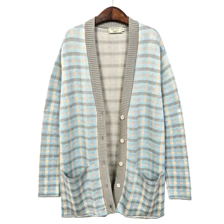 [BUNJANG] Maison Kitsuné Oversized Check Cardigan / 