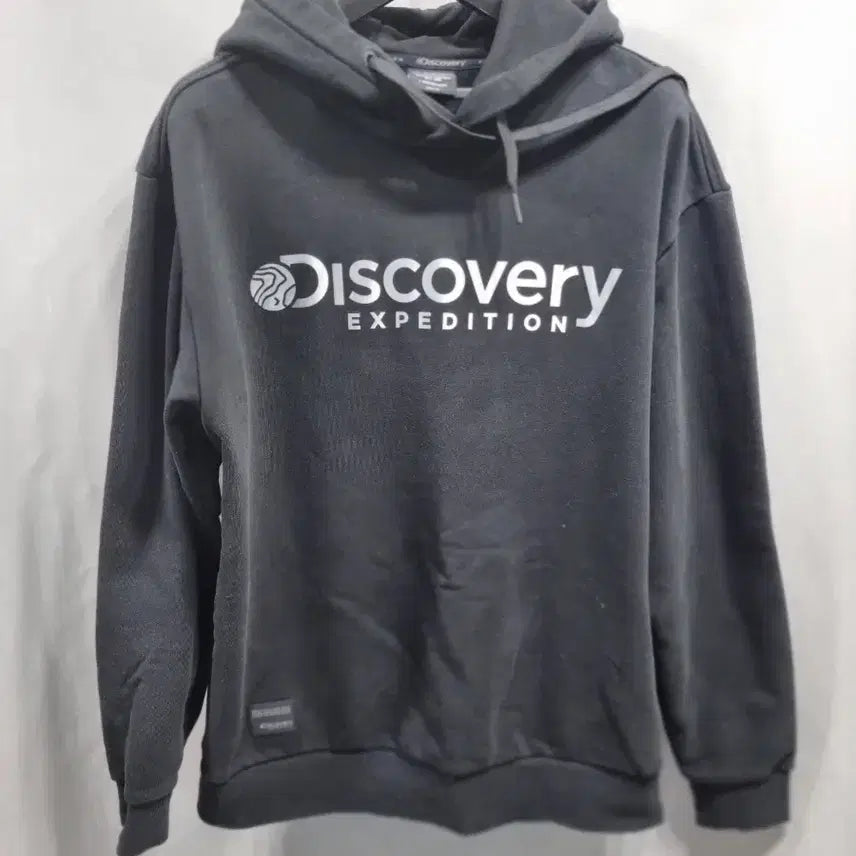 [BUNJANG] Discovery Black Hoodie 95 / 디스커버리 검정색 후드티 95