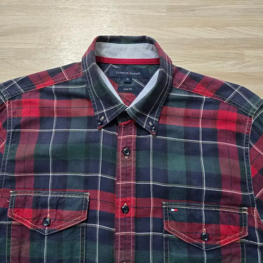 [BUNJANG] Tommy Hilfiger Checkered Shirt / 95) 타미힐피거 체크 셔츠 남방