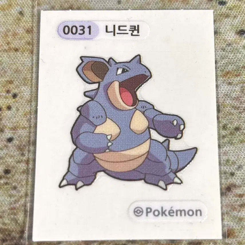 [BUNJANG] Pokemon Nidoqueen Stick Seal / 포켓몬 니드퀸 띠부씰