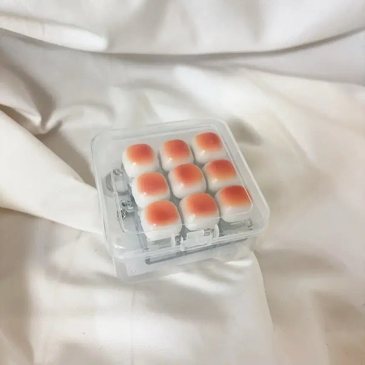[BUNJANG] Marshmallow Clicker Keyring Keyboard 9-Keycaps / (미개봉 새상품) 구운마시멜로 딸깍이 클릭커 키링 키보드 9구 키캡
