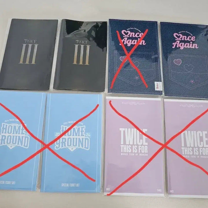 [BUNJANG] TWICE Nayeon Mina Special Ticket Holder Bundle Set / 트와이스 나연,미나 스페셜 티켓 판매 합니다.