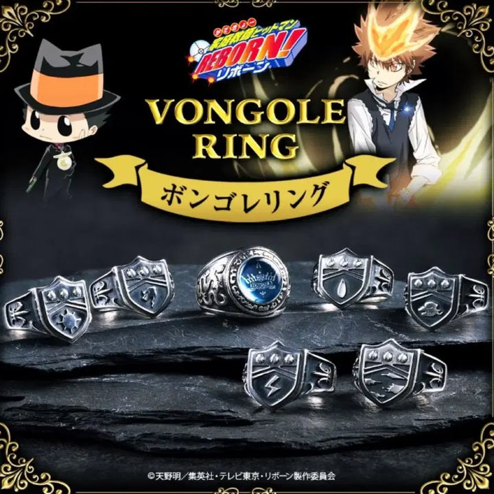 [BUNJANG] Katekyo Hitman Reborn Vongola Rings 7-Piece Full Set (Including Sky) / 새상품)가정교사 히트맨 리본 봉고레 링 7개 대공 포함 풀세트/DX/정품
