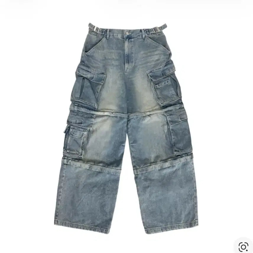 [BUNJANG] Project G Oversized Convertible Cargo Pants Blue / 프로젝트 G/R 오버사이즈 컨버터블 카고 팬츠 블루