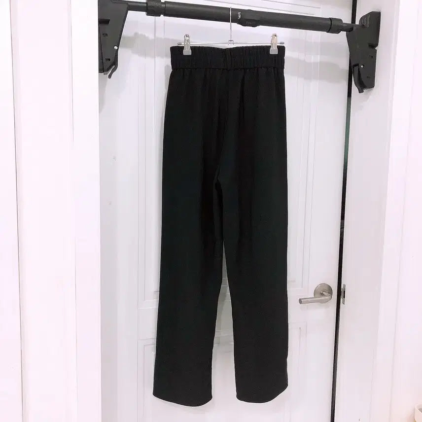 [SOLD OUT] 검정색 와이드 슬랙스 팬츠