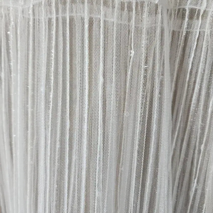 [BUNJANG] White See-Through Layered Dress / 화이트 시스루  레이어드 원피스 새상품