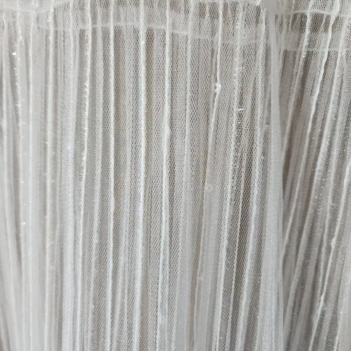 [BUNJANG] White See-Through Layered Dress / 화이트 시스루  레이어드 원피스 새상품