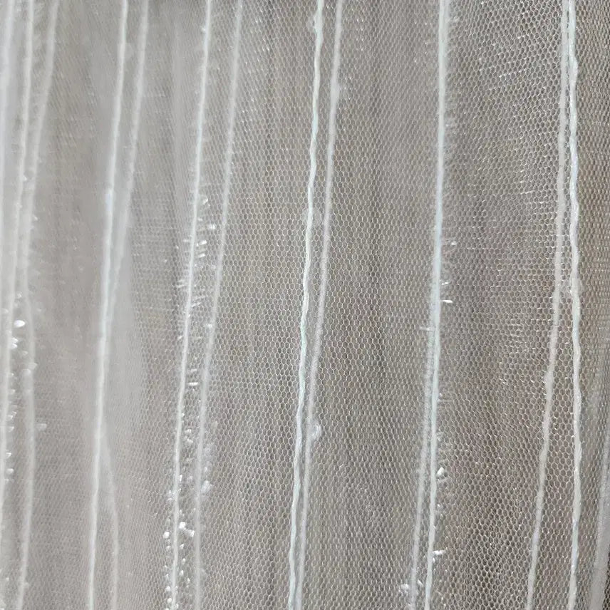 [BUNJANG] White See-Through Layered Dress / 화이트 시스루  레이어드 원피스 새상품