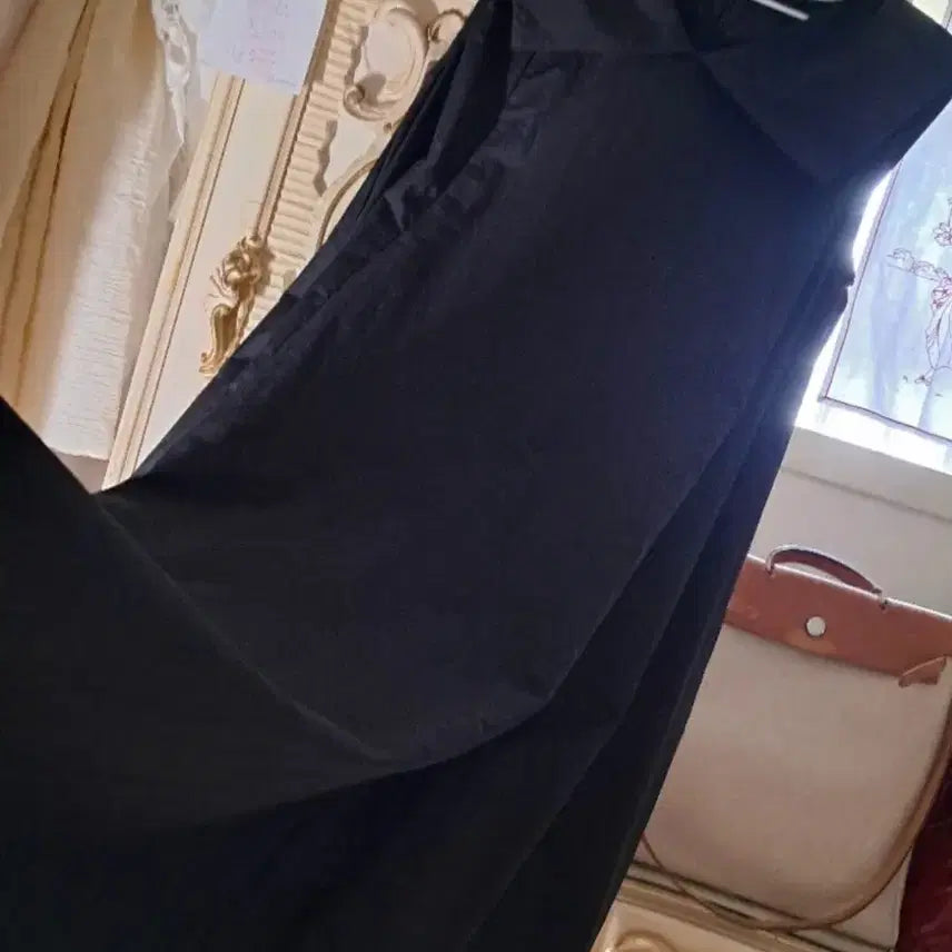 [BUNJANG] Black Sleeveless Layered Dress / 블랙롱원피스      뷔스티에      드레스     민소매원피스