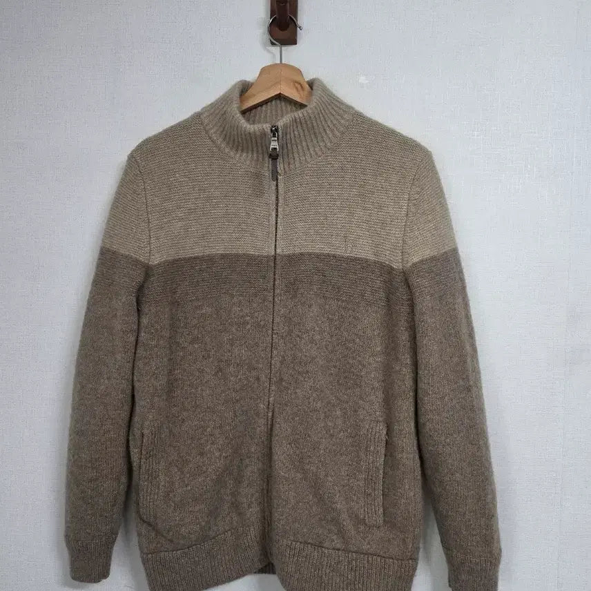[BUNJANG] Hazzys Zip-Up Knit 100 / 헤지스 집업 니트 100