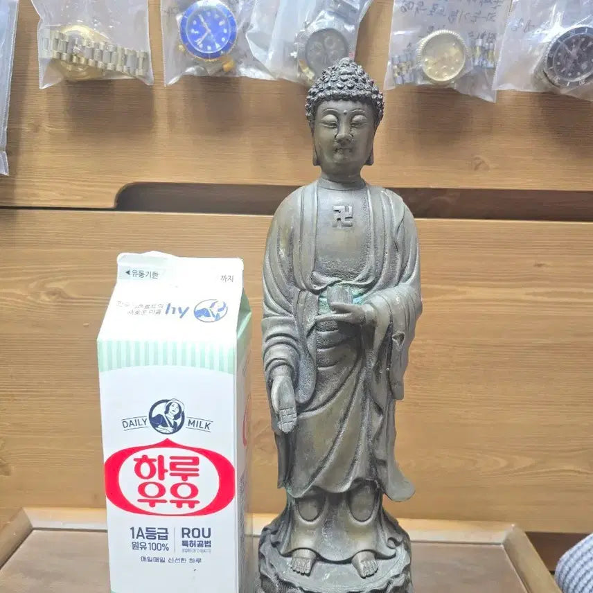 [BUNJANG] Antique Bronze Buddha Statue / 골동품) 부처님 동불상