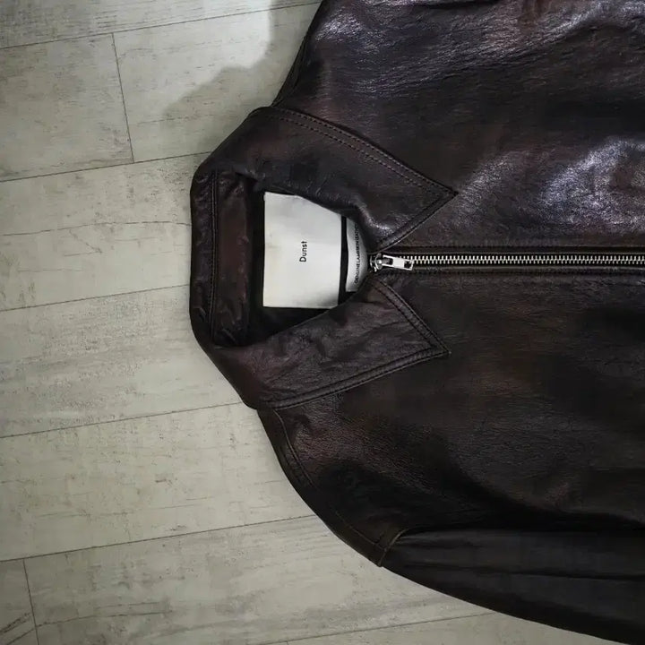 [BUNJANG] Dunst Burnished Lambskin Real Leather Blouson M / 던스트 버니시드 램스킨 리얼 레더 블루종 M
