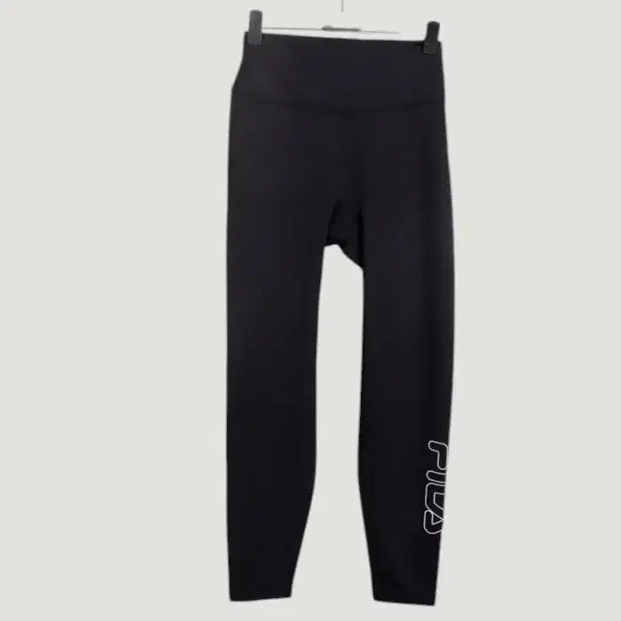 [BUNJANG] Fila Logo Leggings Pants BK / 여성90/ 텍새옷 휠라 로고 레깅스 바지BK 16-96