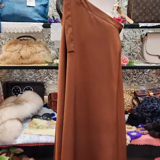 [BUNJANG] V-Neck Sleeveless Long Dress / 디자인 이쁜 뷔스티에 롱원피스(FREE)
