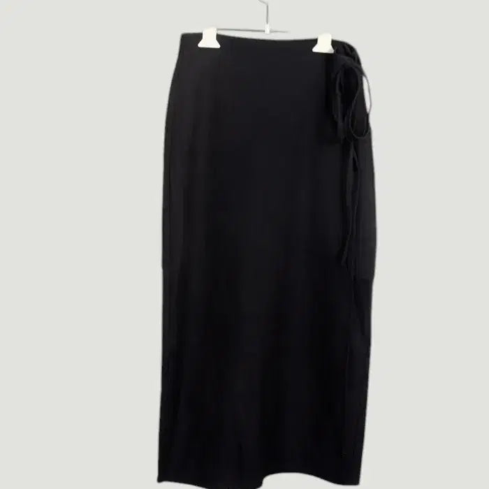 [BUNJANG] IfU Wrap Style Skirt - Black / 여성 실측25/ 수입 IfU 랩스타일 스커트BK 16-110