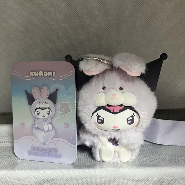 [BUNJANG] Sanrio Kuromi MiniSo Authentic Plush Keychain / 산리오 미니소 쿠로미 정품