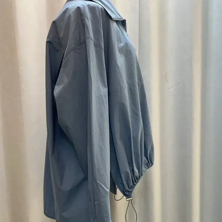 [BUNJANG] System Cotton Half Zip Anorak Blouse Blue / 네고x21년한섬 SYSTEM 시스템 하프집업 코튼 아노락 블루 82(5