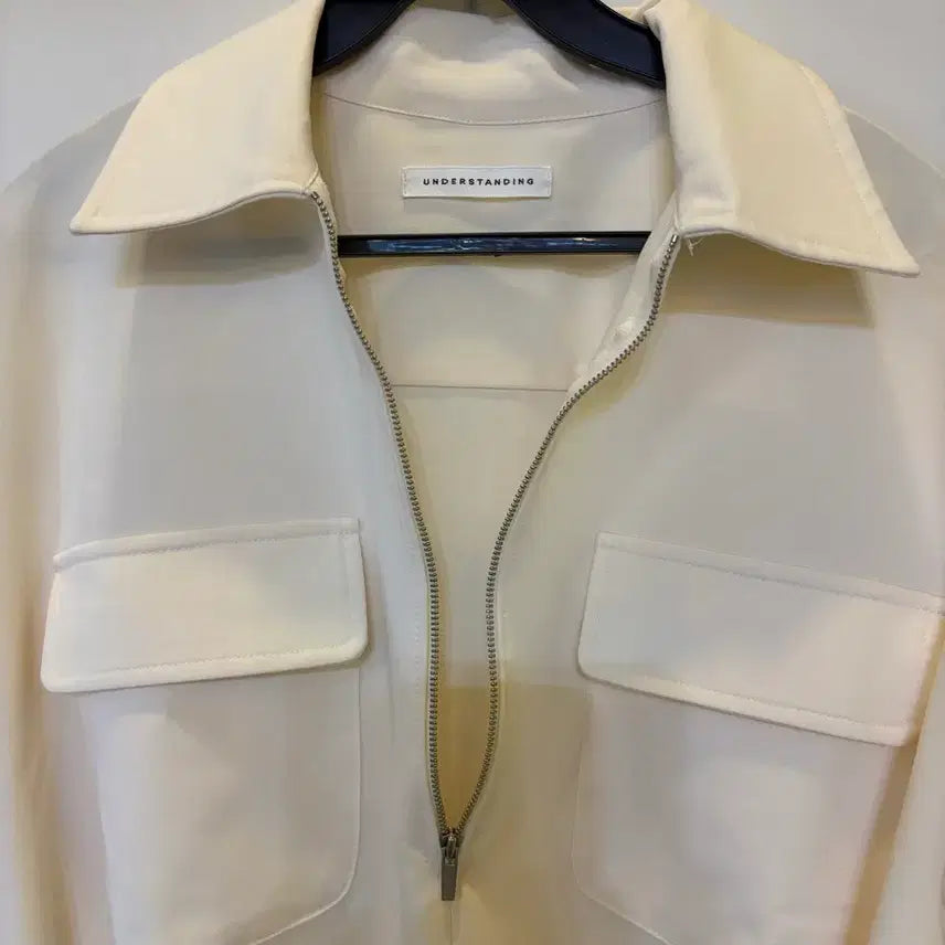 [SOLD OUT] UNDERSTANDING 크림색 셔츠핏 간절기 아우터 F
