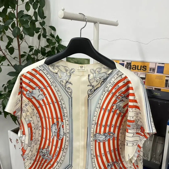 [BUNJANG] Hermès Silk Blouse Size 36 / 에르메스 실크 블라우스 36