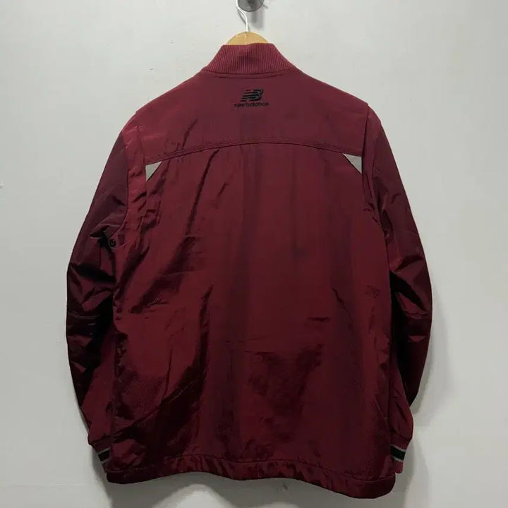 [BUNJANG] New Balance Burgundy Bomber Jacket (L) / 뉴발란스 버건디 봄버 자켓 야구점퍼 L