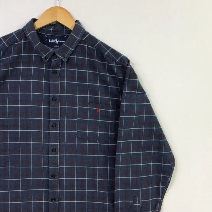 [BUNJANG] Polo Oxford Checkered Shirt / 105 폴로 옥스포드 체크 셔츠
