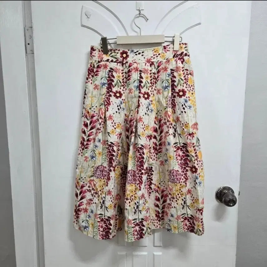[BUNJANG] Rich Floral Pattern Long Skirt / 면+마느낌 시원한 플라워 패턴 롱 스커트