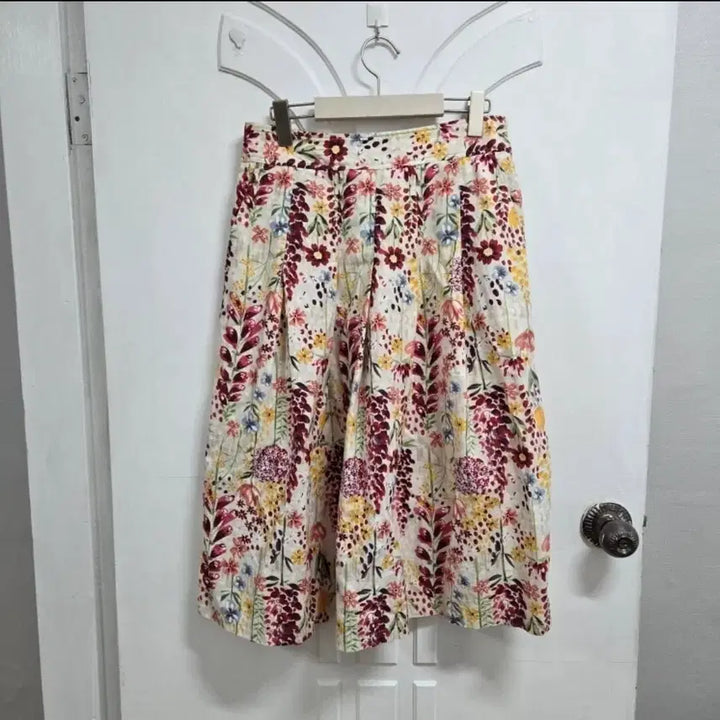 [BUNJANG] Rich Floral Pattern Long Skirt / 면+마느낌 시원한 플라워 패턴 롱 스커트
