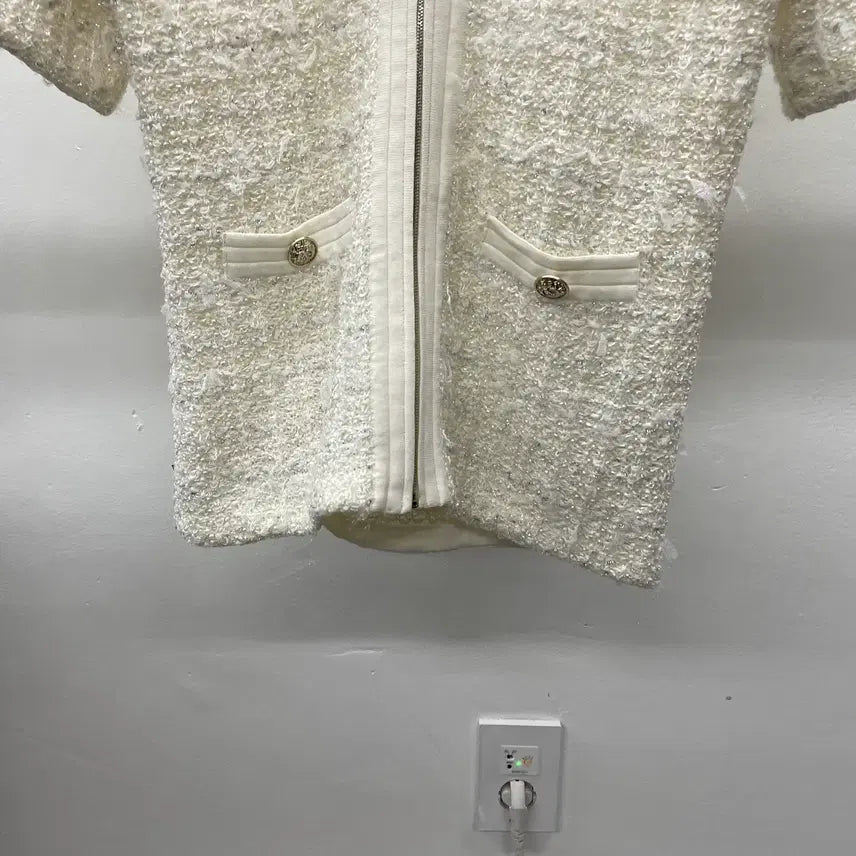 [BUNJANG] MICHAA Tweed Jacket / 여성)MICHAA 미샤 반팔 트위드 자켓 5사이즈