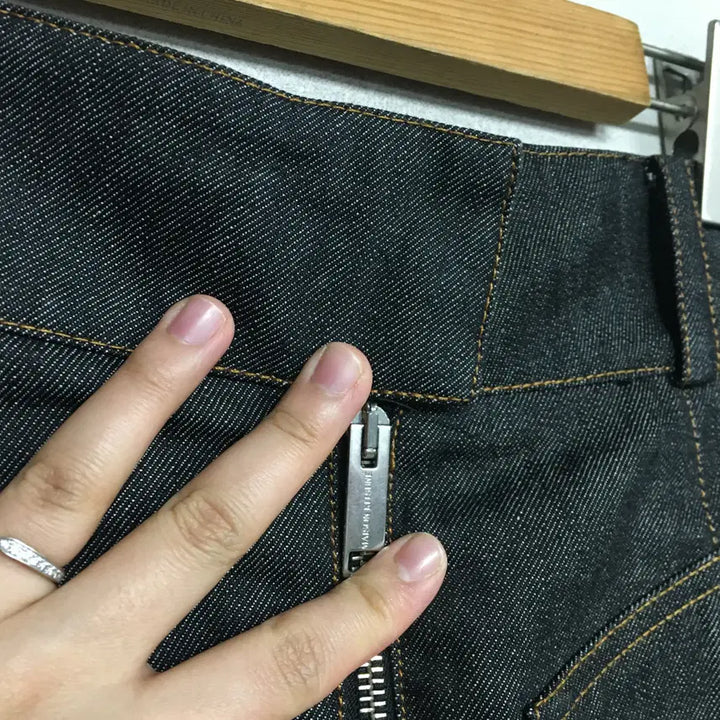 [BUNJANG] Maison Kitsuné Pocket Denim Skirt / 메종키츠네 정품 포켓 데님 스커트 26