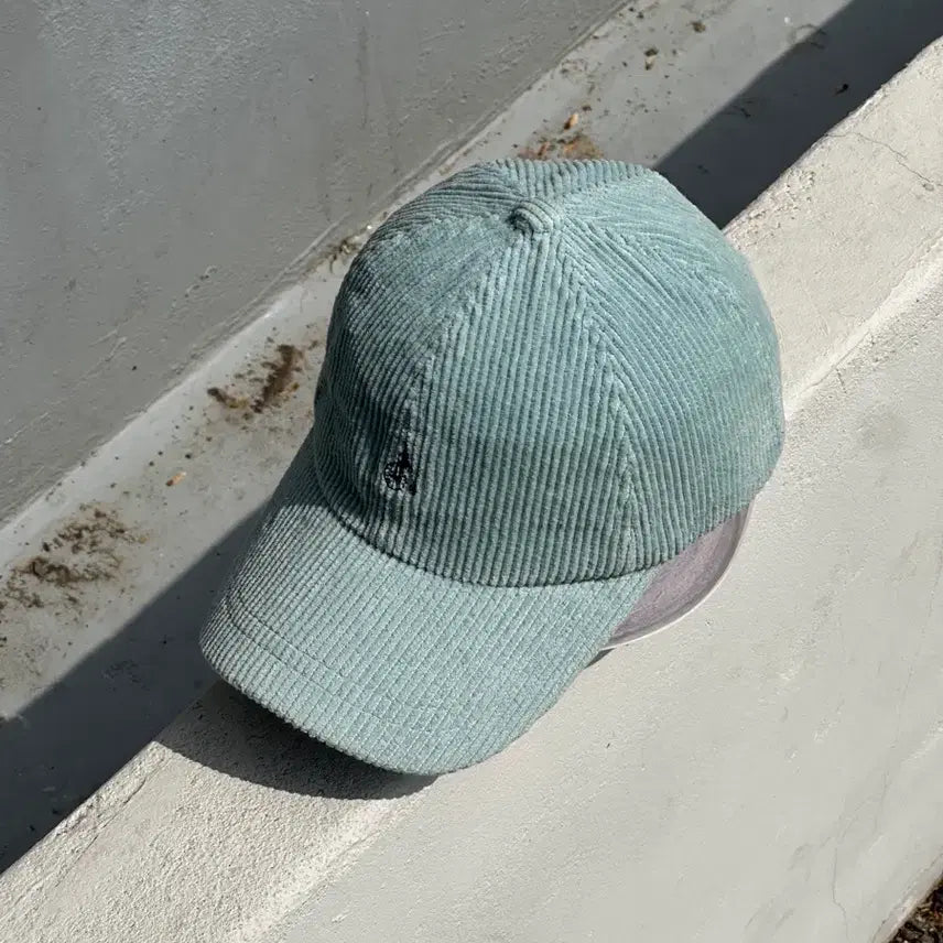 [BUNJANG] Beanpole Logo Blue Corduroy Ball Cap / [M] 빈폴 로고 블루톤 코듀로이 볼캡 모자