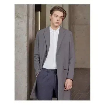[BUNJANG] Allegri Gray Single Coat / 알레그리 싱글 그레이 코트