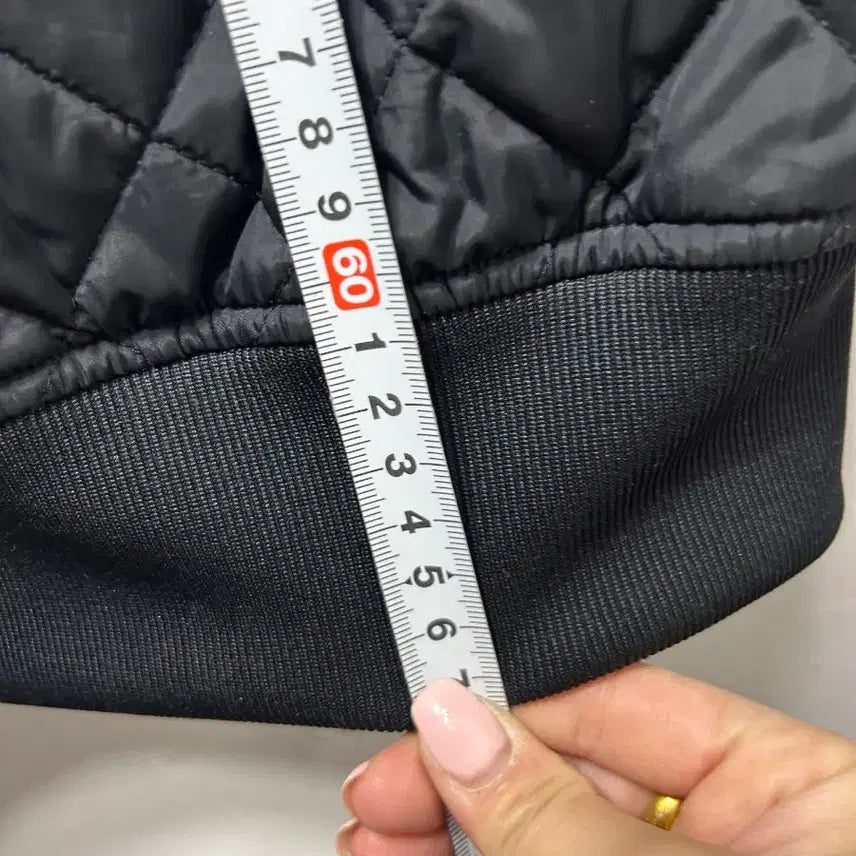 [BUNJANG] Adidas Black Quilted Padded Bomber Jacket (M) / 아디다스 블랙 퀼팅 패딩 봄버 자켓 M