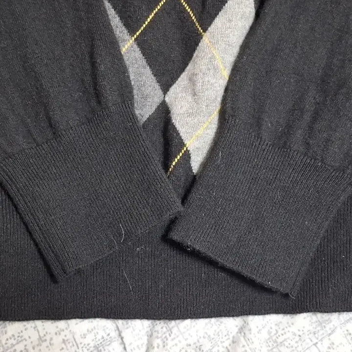 [BUNJANG] Beanpole Golf Luxury Argyle Wool V-neck Sweater / (득템 찬스) 빈폴 골프 럭셔리 아가일 울 브이넥 105